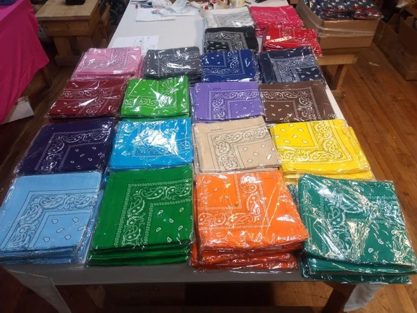 Flags by The Dozen Assorted Bandana Paisley Head Wrap in Various Colors 100% Cotton 22x22x22x22 12 Mandarin Orange