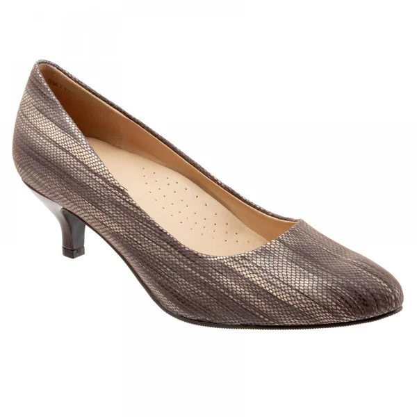Trotters Kiera Women's Heeled Pump Taupe - 6 Wide