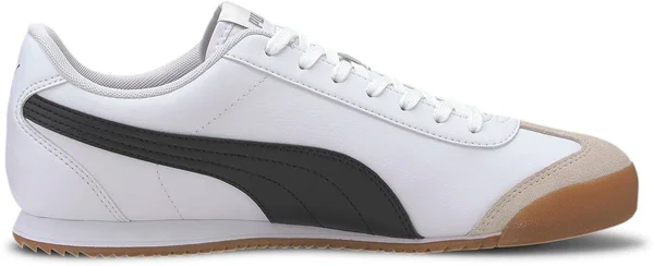 Puma Turino Men's Sneakers, White/Black/Gum, 11.5