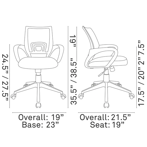 Modway Twilight Office Chair - Black