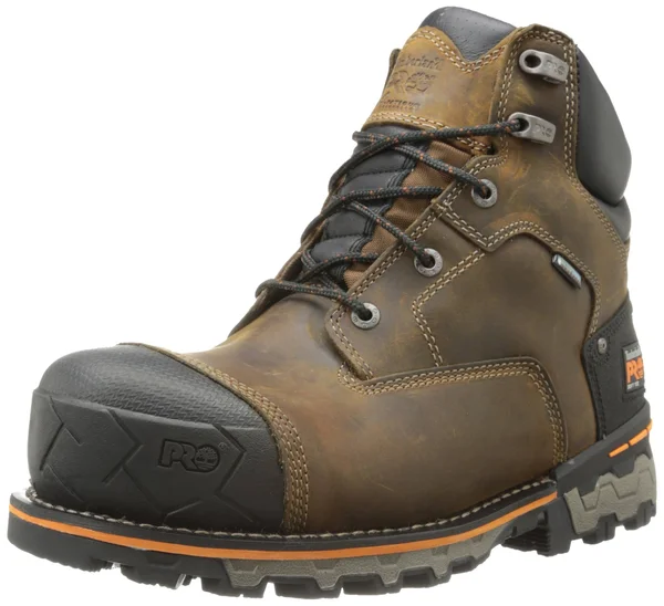 Timberland Pro Men's 6 in. Boondock Soft Toe Waterproof Work Boots - Brown