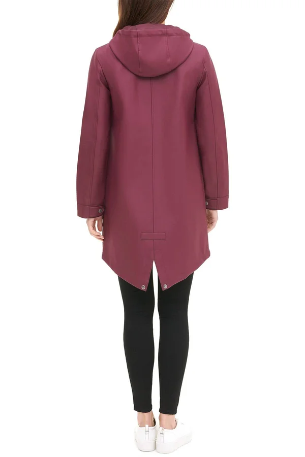 Levi&s Women's Water-Resistant Rain Jacket - Wine
