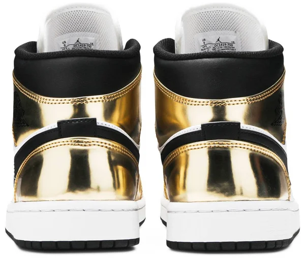 Air Jordan 1 Mid Men's Shoes, White/Black, 10.5