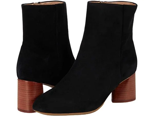 Aerosoles Myla Black Suede, B - Medium, 7