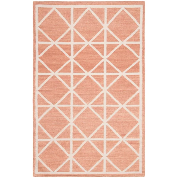 Safavieh Dhurries Dhu558B 2&6x22 x 8&0x22 Runner Purple - Ivory Area Rug