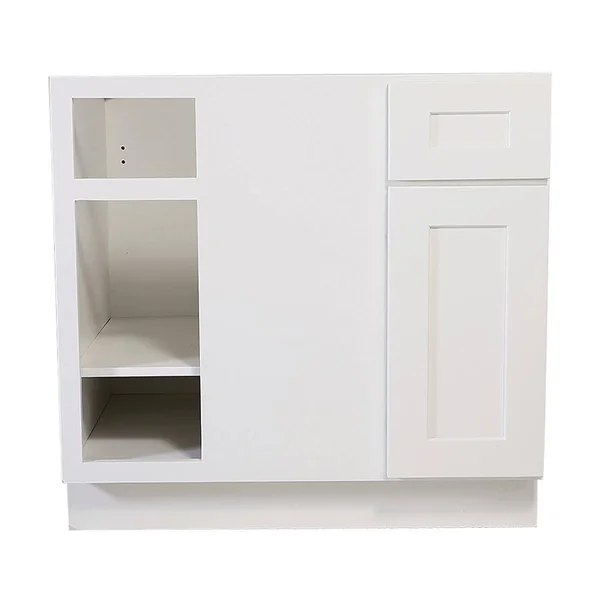 Design House Brookings 36x22 Fully Assembled Kitchen Blind Base Cabinet - White Shaker