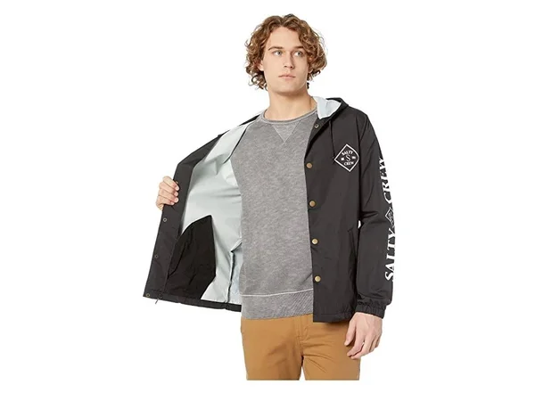 Salty Crew Tippet Snap Jacket Black