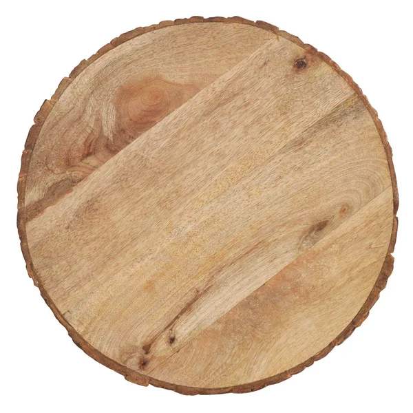 Fennco Styles Bark Edge Wood Grain Decorative Charger Plates 14x22 Round, Set of 4 – Natural Mango Wood Table Chargers for Banqu