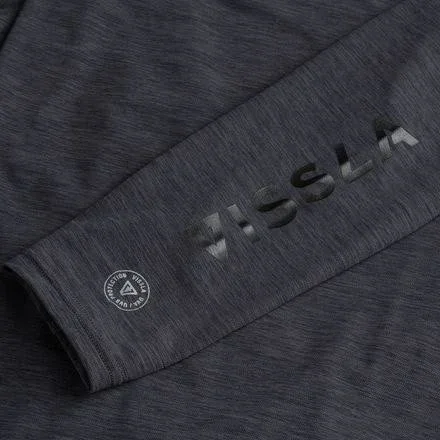 Vissla All Time Long-Sleeve Rashguard - Men's Black Heather, L