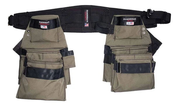 Lightweight Framers Tool Belt (Belt Size: Large (L), Color: Ranger Green)