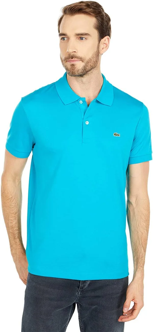Lacoste Men's Regular Fit Pima Cotton Polo Shirt - Reef