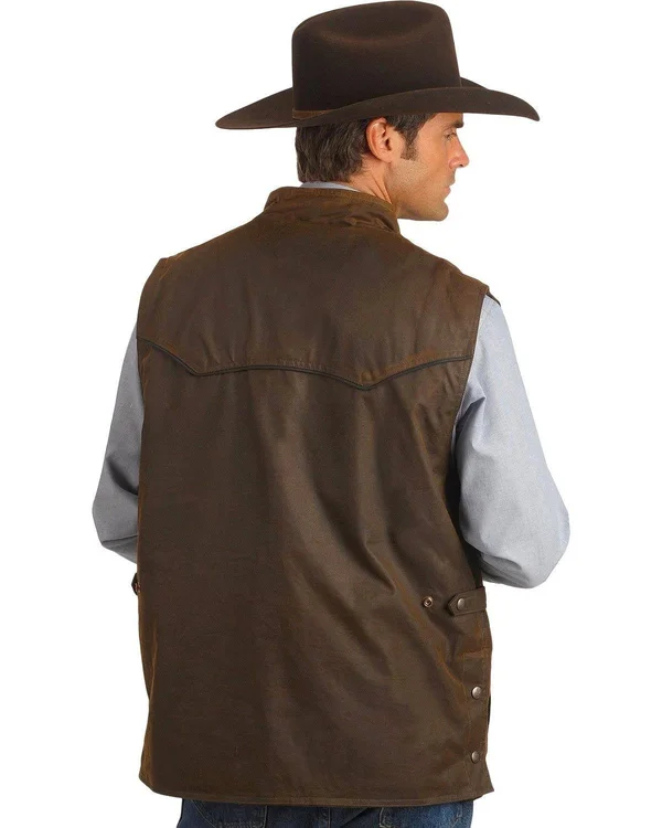 Outback Trading Men's Magnum Oilskin Vest