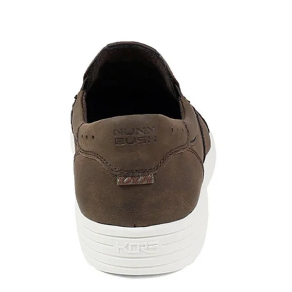 Men's Nunn Bush Kore City Walk Moc Toe Slip On, Size: 12, Brown