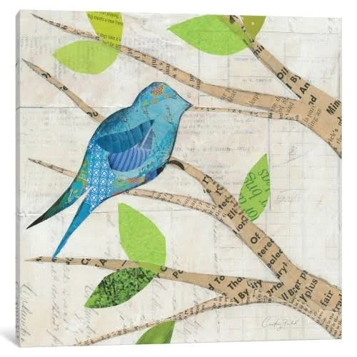 iCanvas Birds in Spring I Gallery Wrapped Canvas Art Print by Courtney Prahl