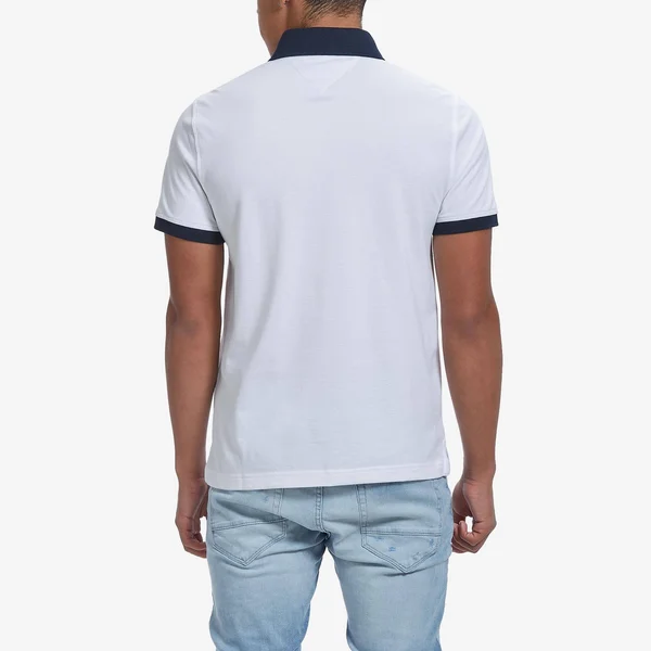 Tommy Hilfiger Tanner Polo Custom Fit Men's Clothing Bright White : 2XL