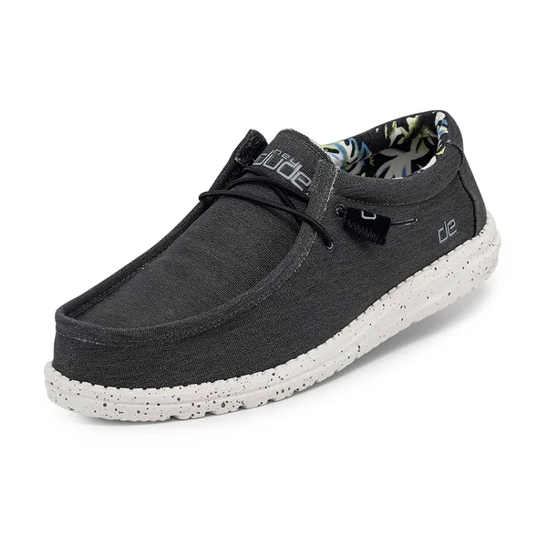 Hey Dude Men's Wally Stretch Shoes - Black
