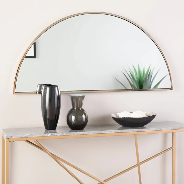 Wyndowlyn Decorative Arched Mirror 48x22- Chrome - Holly & Martin WS5513