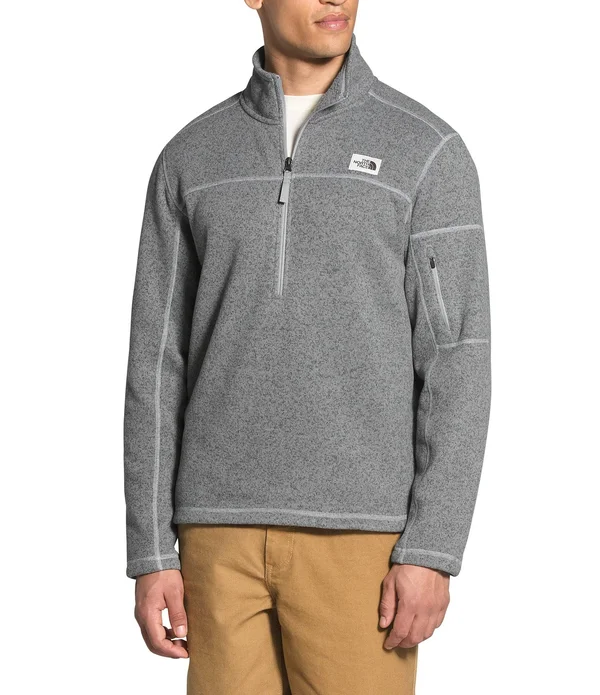 The North Face Gordon Lyons 1/4-Zip Fleece Pullover - Men's Root Brown Dark Heather, XXL
