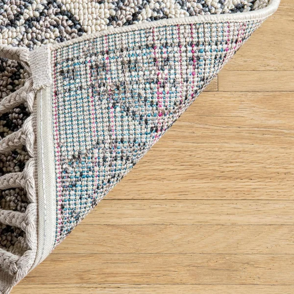 nuLOOM Chenoa Striped Tribal Tassel Area Rug, Size: 9& x 12&