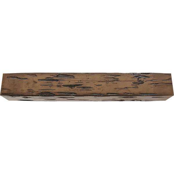Ekena Millwork MANUPC06X08X48ZD 6x22H x 8x22D x 48x22W Pecky Cypress Faux Wood Fireplace Mantel, Premium Aged