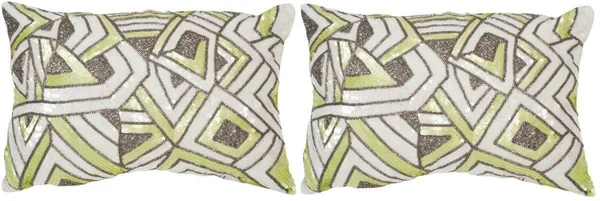 Safavieh Ricci Lilac Haze 18 in. x 12 in. Throw Pillow (Set of 2)