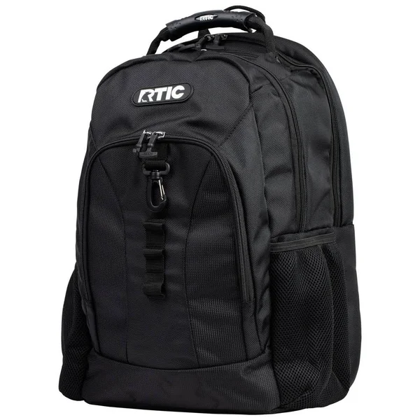 RTIC Summit Laptop Backpack, Black & Black, Adjustable Straps, Padded