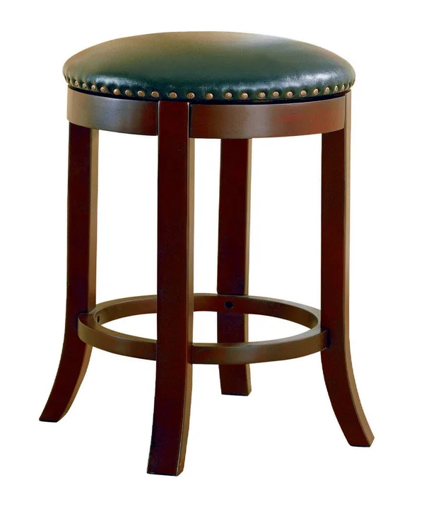 Coaster Home Furnishings Kodiak 29x22 Swivel Bar Stools with Upholstered SEAT - Set of 2 - Dark Brown