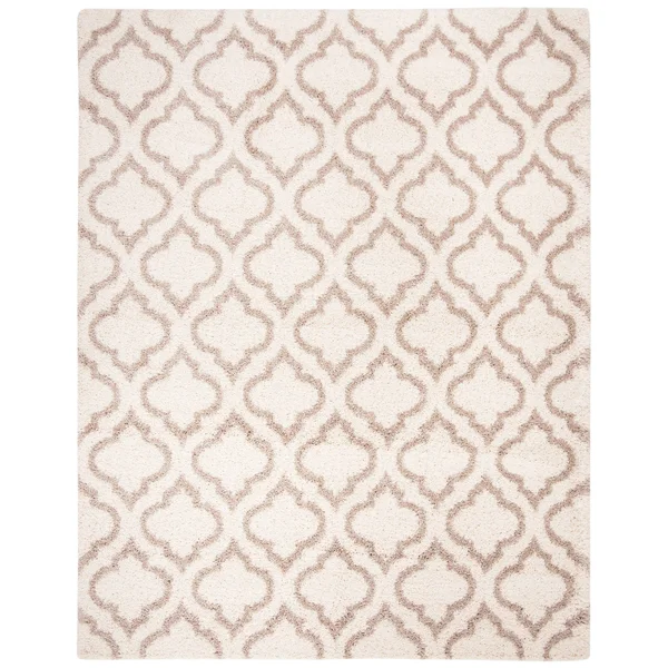 Safavieh Hudson Shag Pala Moroccan 2-Inch Thick Rug - 2&3x22 x 6& Runner - Ivory/Beige