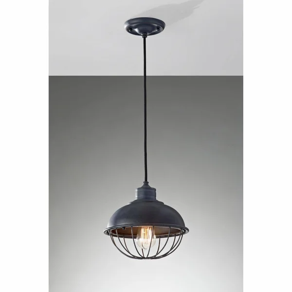 Feiss P1242AF Urban Renewal - One Light Pendant Antique Forged Iron