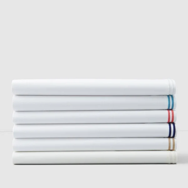 Hudson Park Collection Italian Percale King Flat Sheet - 100% Exclusive - Silver