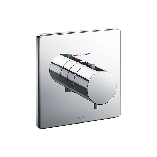 Toto Square Thermostatic Mixing Valve Shower TRIM, Polished Chrome - TBV02401U#CP