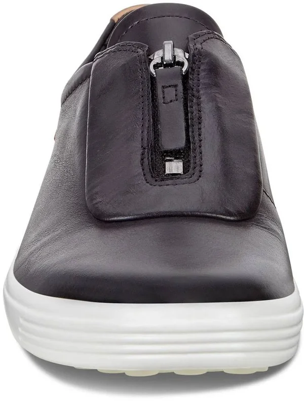 Women's Ecco Soft 7 Zip II Sneaker - Size: 36, Black