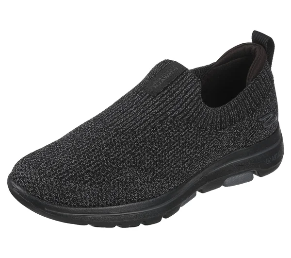 Skechers Men's Go Walk 5 Performance Slip-On Shoes Black/Charcoal 13