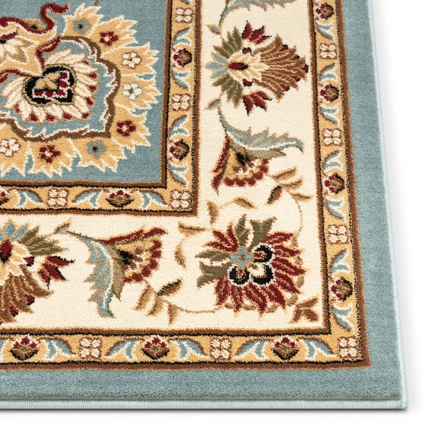 Well Woven Light Blue 6& 7x22 x 9& 3x22 Abbasi Rug Timeless Traditional Rectangle - 3713606-67093
