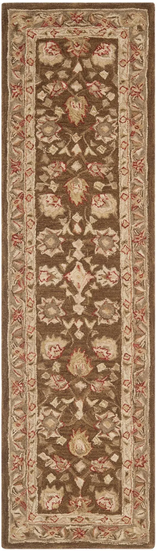 Safavieh 8& x 8& Round Anatolia AN512F Brown - Green Rug