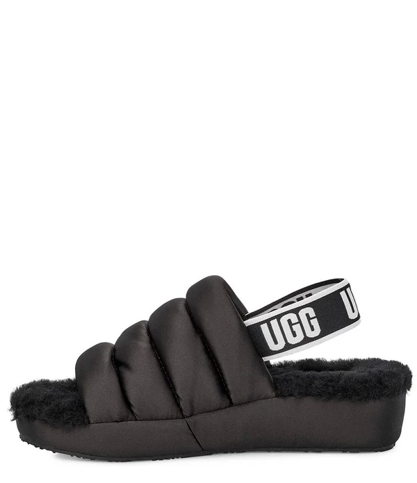 Ugg Puff Yeah (Black) Women's Slippers