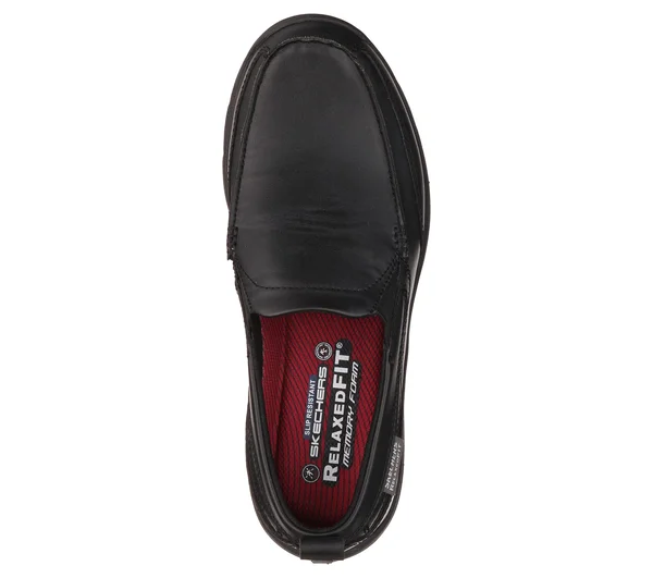 Skechers Men's Work Relaxed Fit Hobbes SR, Black