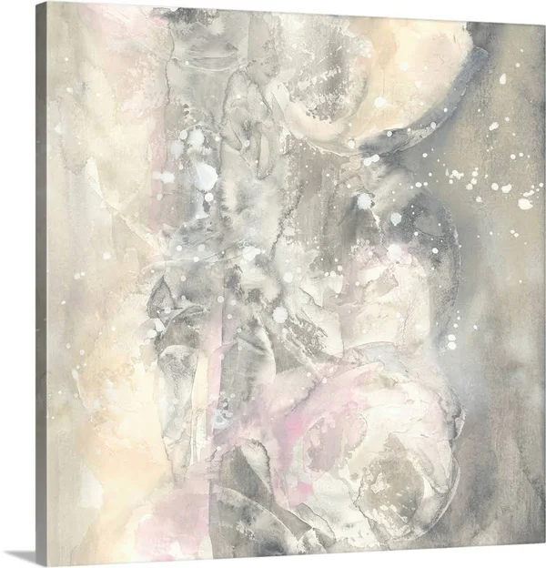 Blushing Snowflakes I, Canvas Wall Art, 20x20, Great Big Canvas