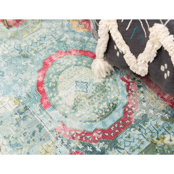 Unique Loom Coppelia Baracoa Area Rug - 5& 5 x 8& (Turquoise)