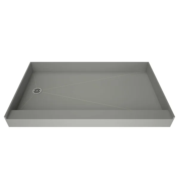 Tile Redi 3260LSPVC-15-2-4 60x22 x 32x22 Single Threshold Shower Base Drain Location Left