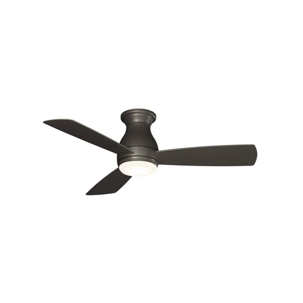 Fanimation FPS8332BGRW Hugh 44x22 Ceiling Fan Matte Greige with LED Light Kit