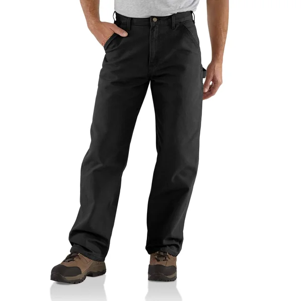 Carhartt Men's Washed Duck Work Dungaree - Black - 30 - 54