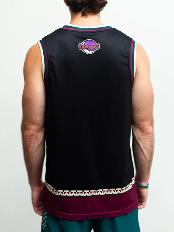 Arizona Coyotes Retro Alternate Hockey Tank L - Black, Polyester