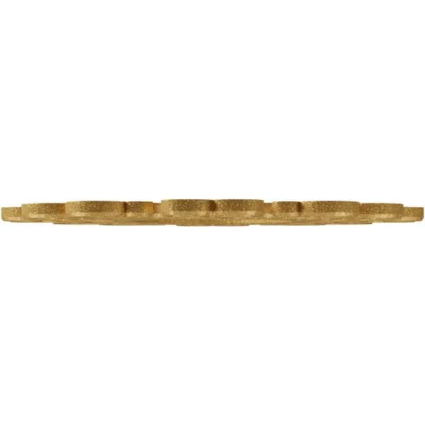 Ekena Millwork CMPP28RESGO 28x22OD x 10 3/4x22ID x 3/4x22P Reims Architectural Grade PVC Pierced Ceiling Medallion, Gold
