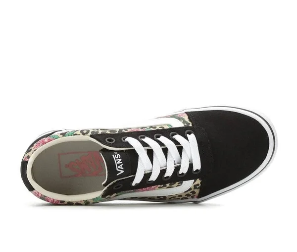 Vans Ward Cheetah Print/Floral Women's Shoes - Size: 7