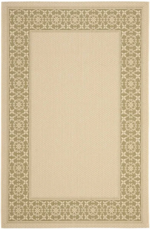 Safavieh 4& x 5&-7x22 Courtyard CY6003-14 Cream, Green Rug