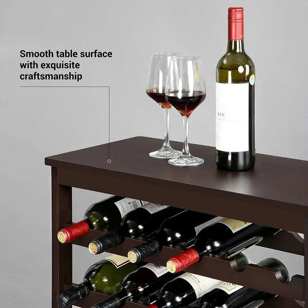 42-Bottle Wine Rack Free Standing FLOOR, 7-Tier Display Wine Storage