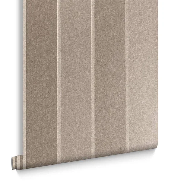 Graham & Brown Baroque Bead Stripe Champagne Wallpaper