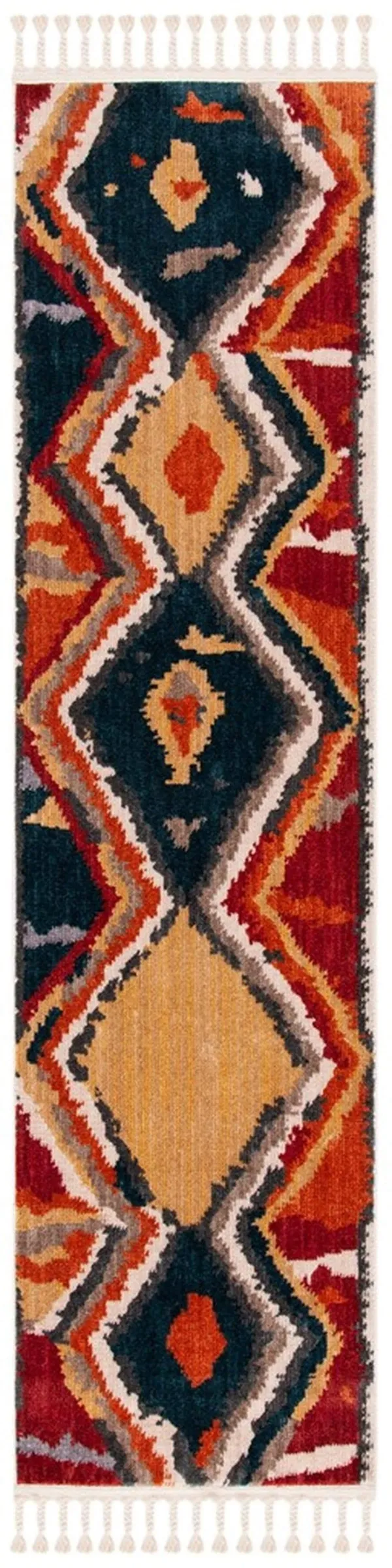 Safavieh Farmhouse 803 Area Rug, Yellow, Red, 5&0x22 x 7&3x22 Rectangle
