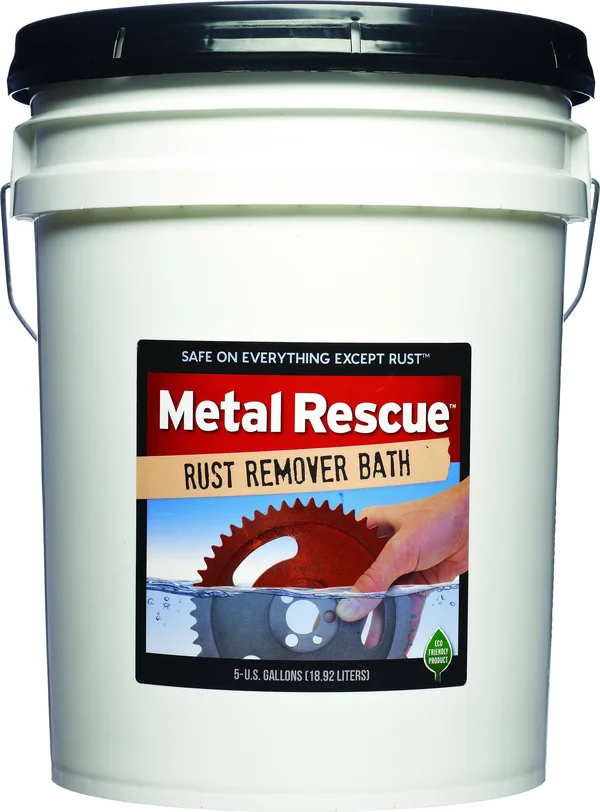 Metal Rescue Rust Remover Bath 5gal Workshop Hero